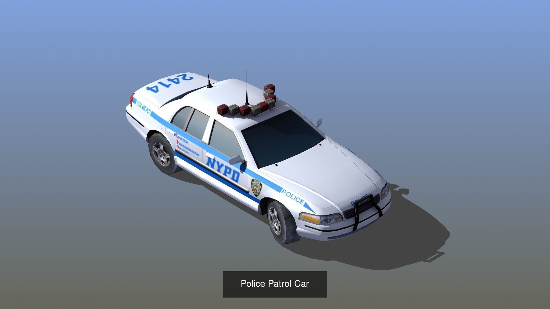 Police Asset Pack 3D Model Collection_3