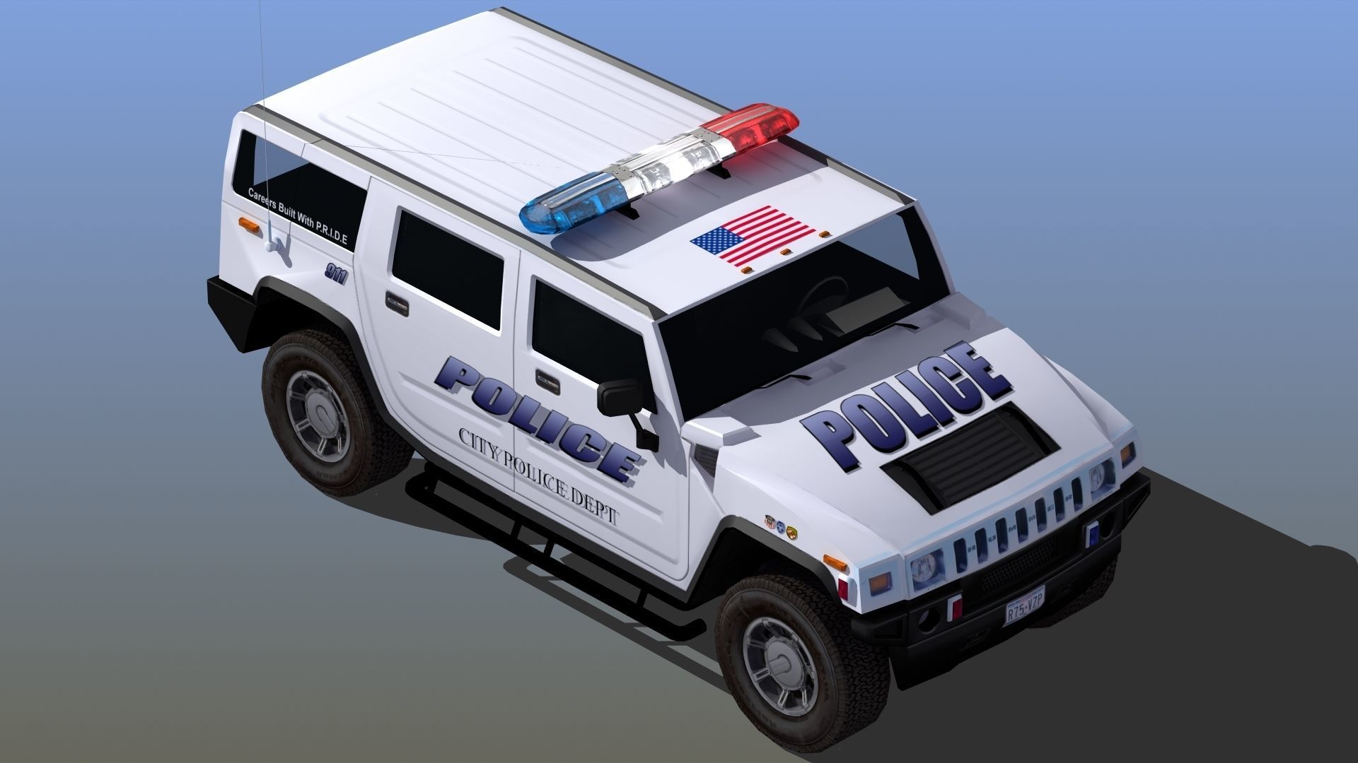 Police Asset Pack 3D Model Collection_19