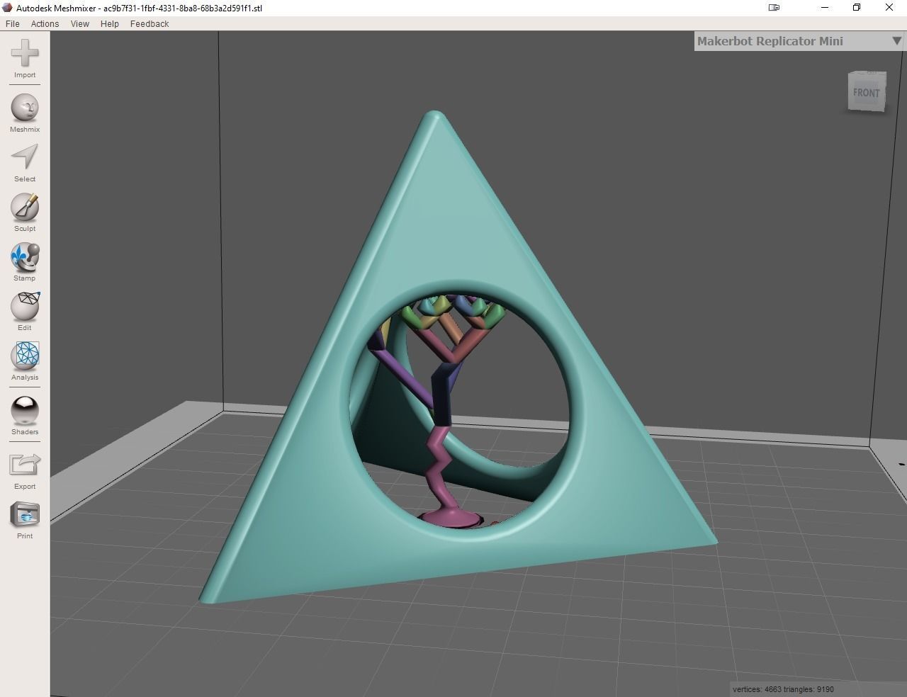 Painter Tripod 3D print model_7