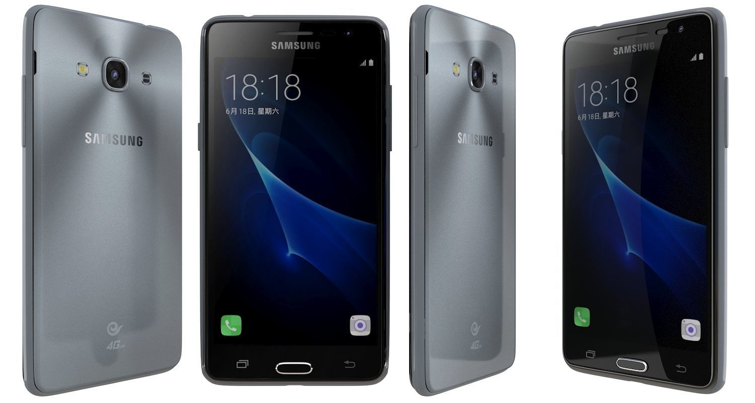 Samsung Galaxy J3 Pro Black 3D model_1