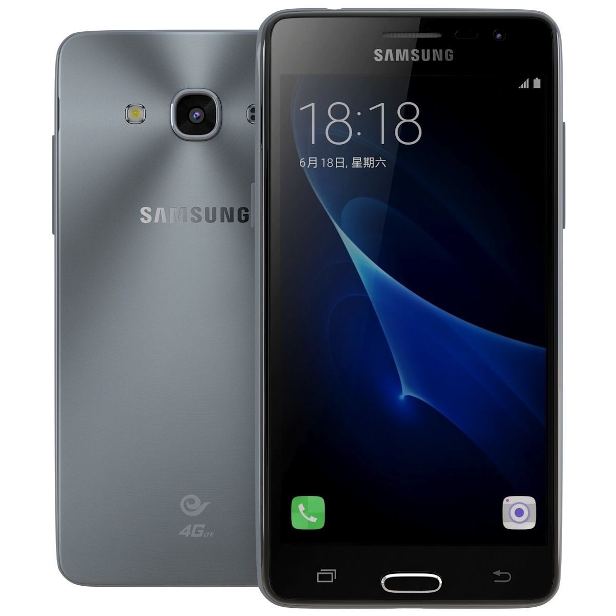Samsung Galaxy J3 Pro Black 3D model_3