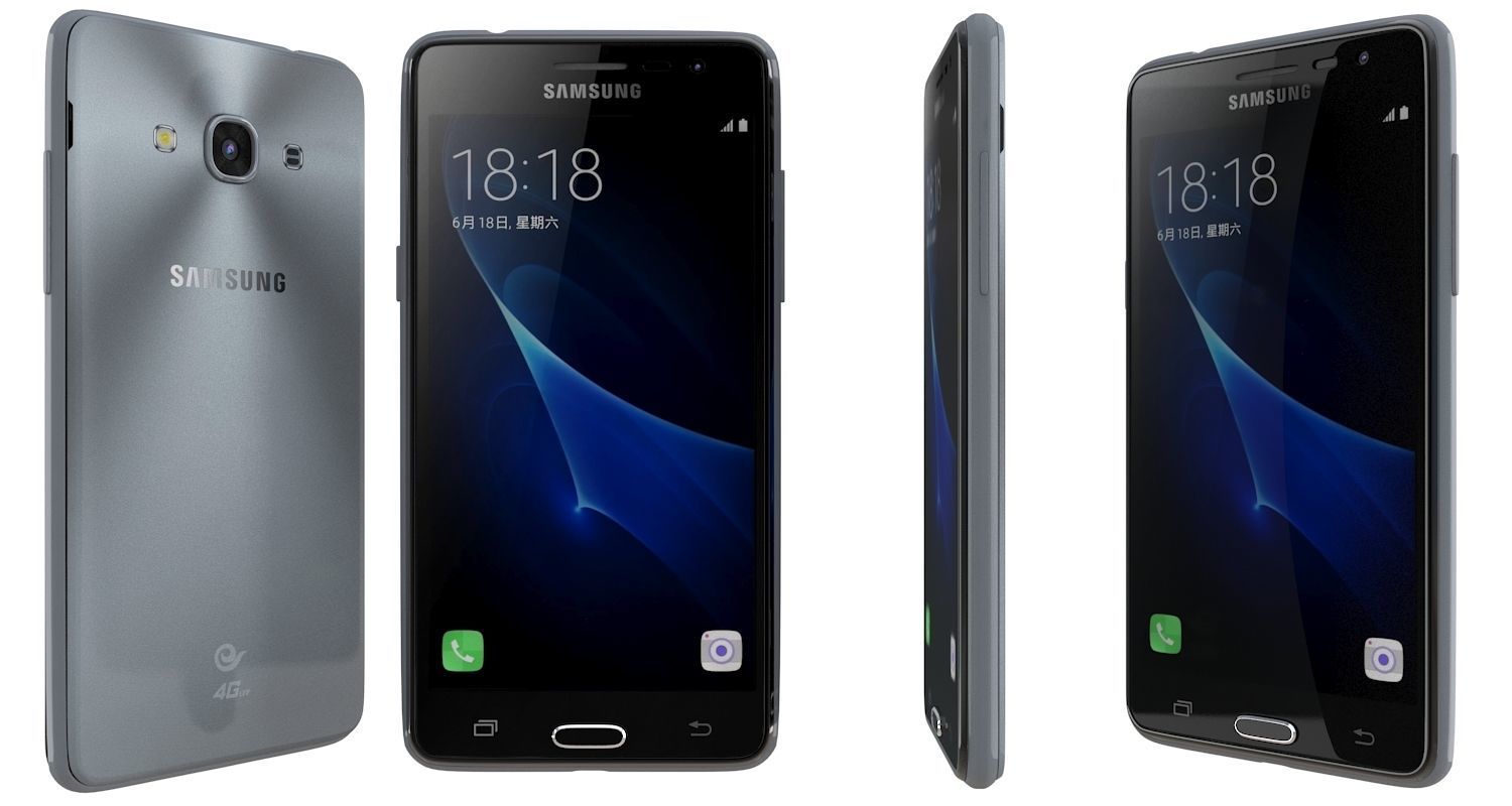 Samsung Galaxy J3 Pro Black 3D model_2