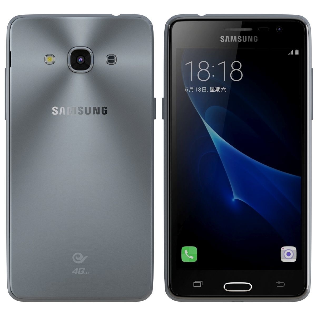 Samsung Galaxy J3 Pro Black 3D model_4