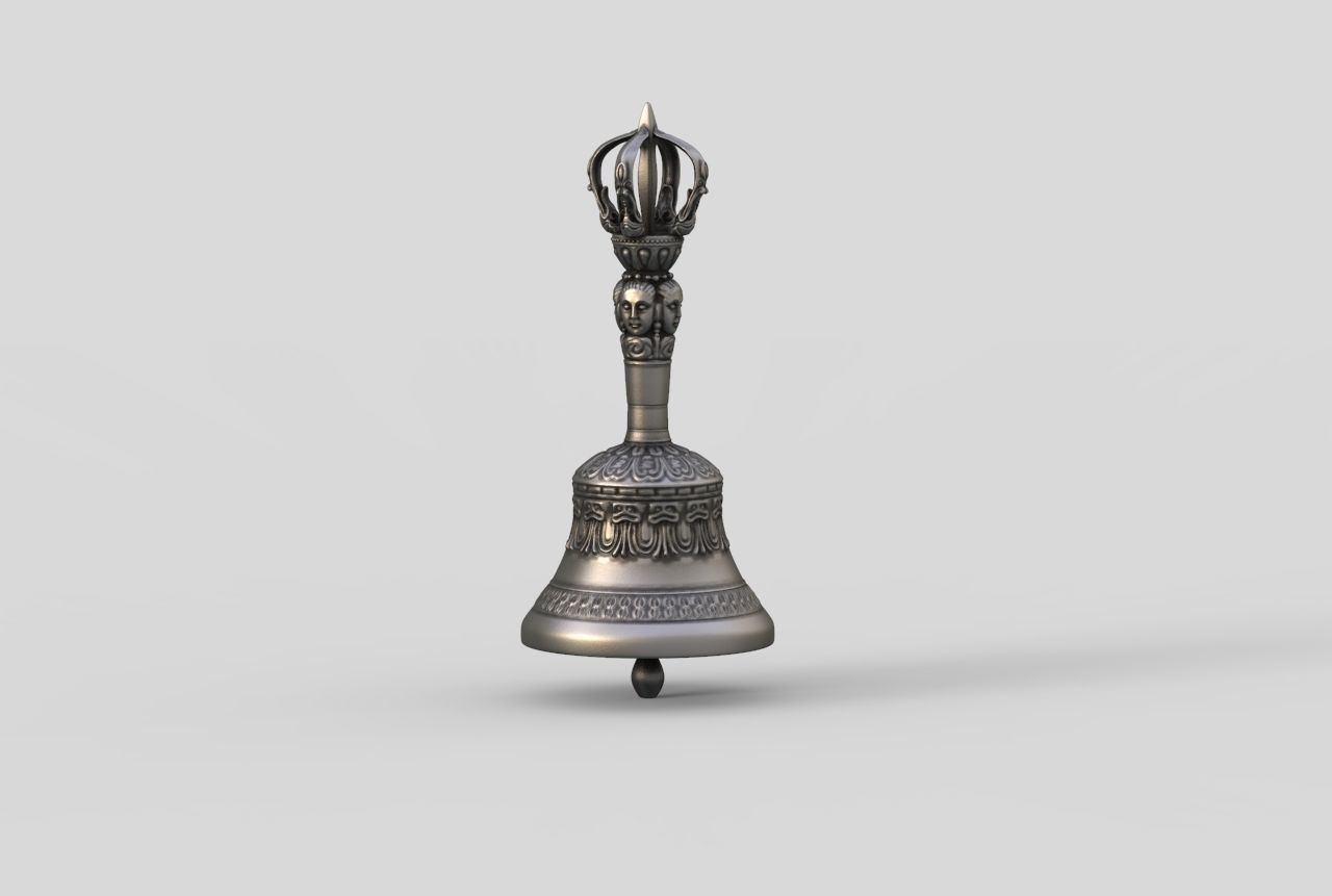 Tibetan Buddhist Ghanta Varja - Dorje Meditation Bell  3D print model_5