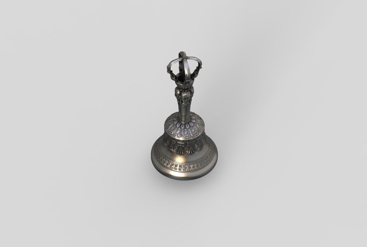 Tibetan Buddhist Ghanta Varja - Dorje Meditation Bell  3D print model_1