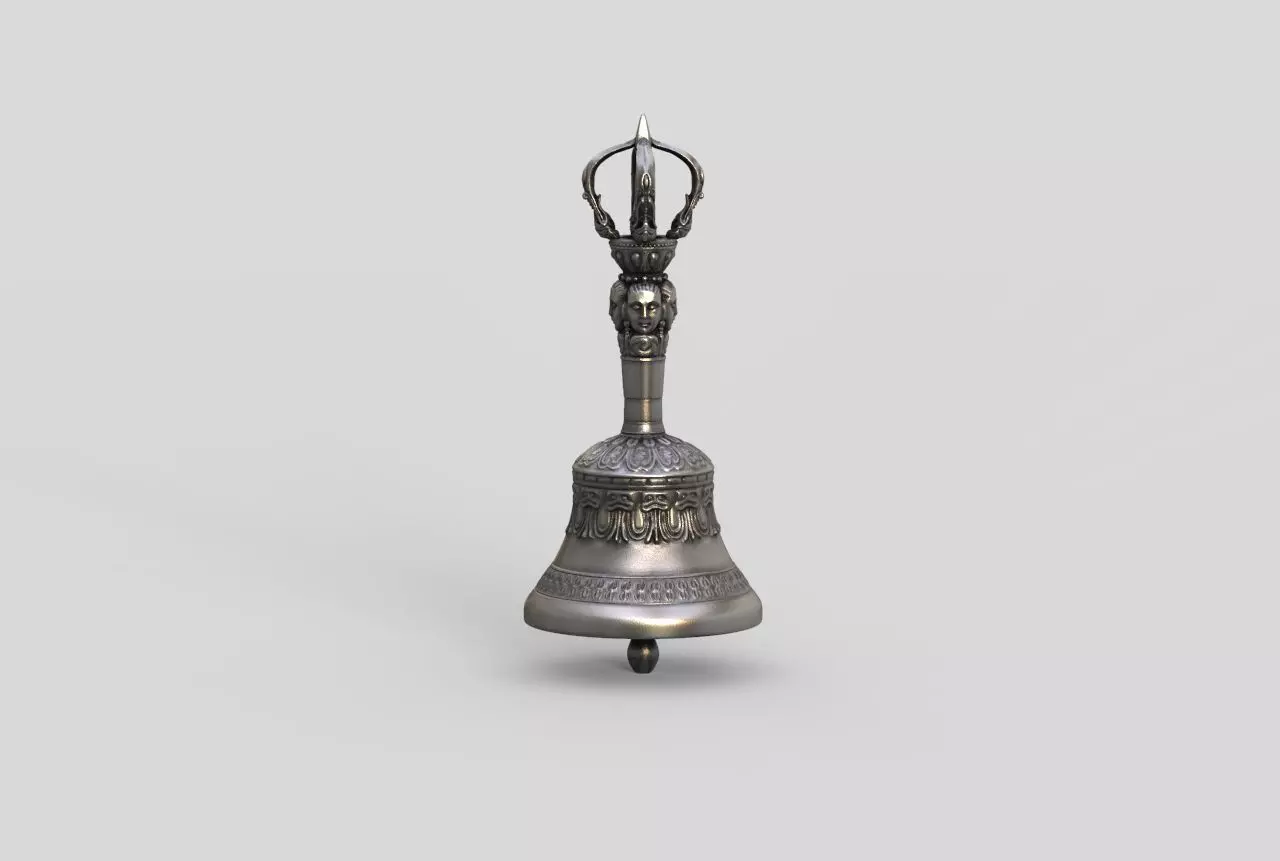 Tibetan Buddhist Ghanta Varja - Dorje Meditation Bell  3D print model_0