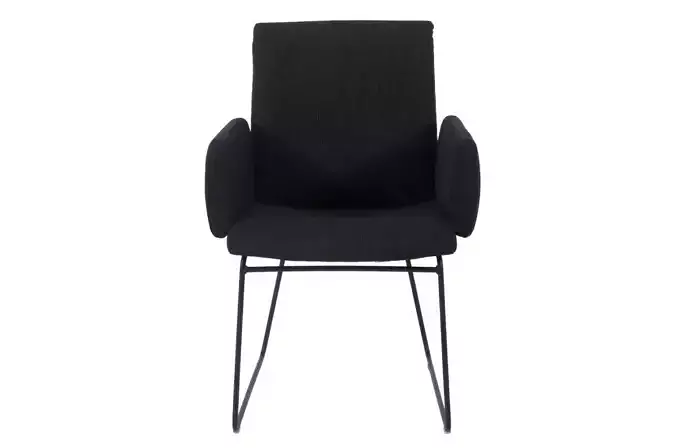 OBJ chair armchair with metal legs