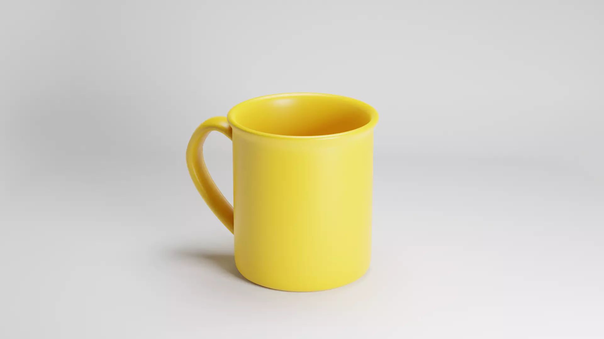 The Yellow Mug Low-poly 3D model_0