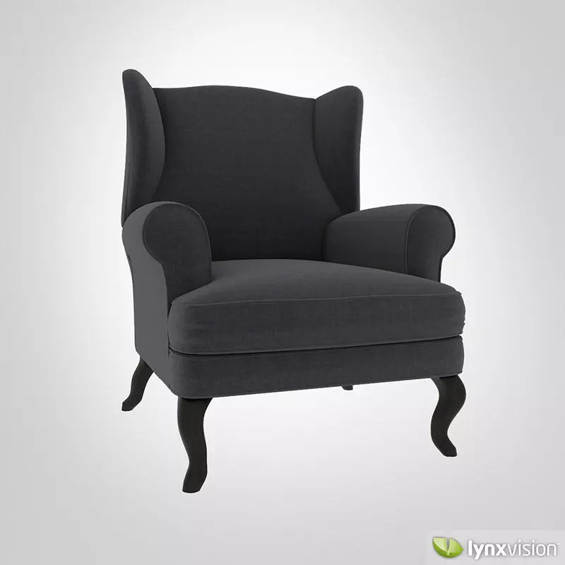Max indoor armchair 3D model_0