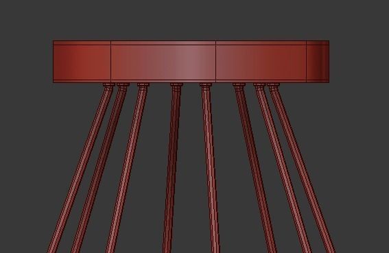 CHAMPEAUX ROUND CHANDELIER 48 3D model_5