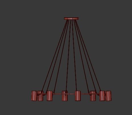 CHAMPEAUX ROUND CHANDELIER 48 3D model_1