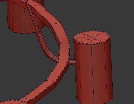 CHAMPEAUX ROUND CHANDELIER 48 3D model_3