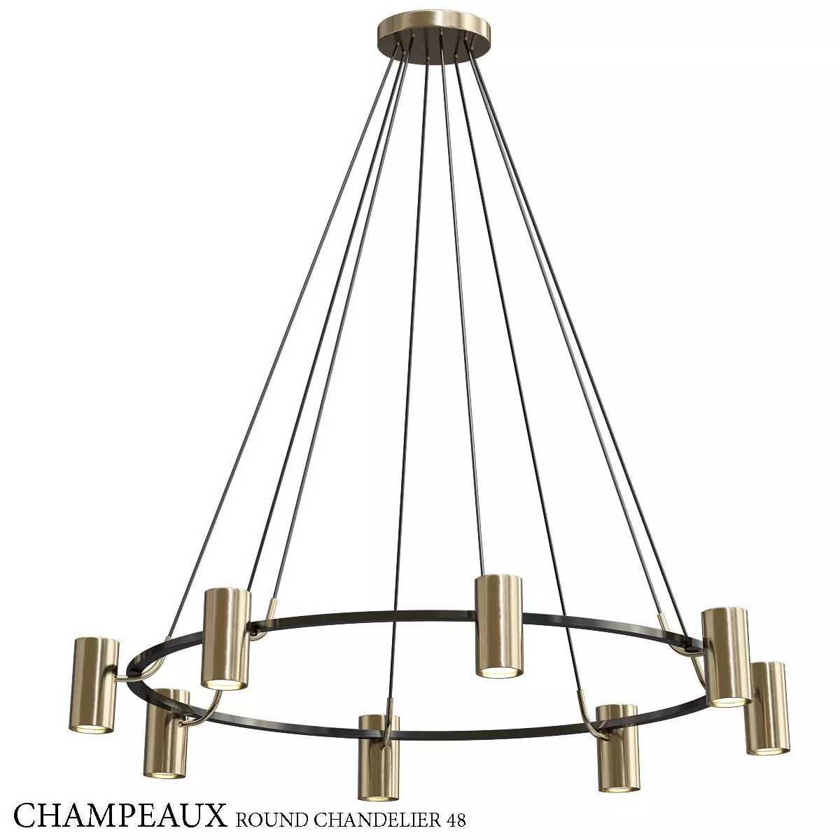 CHAMPEAUX ROUND CHANDELIER 48 3D model_0