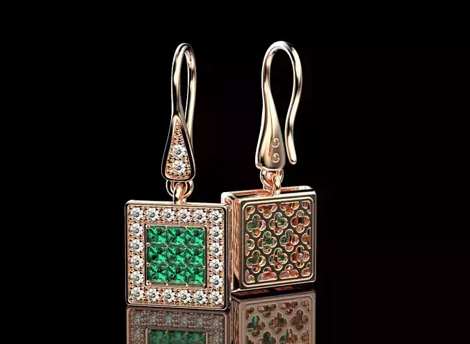 Stylish princess earrings 495