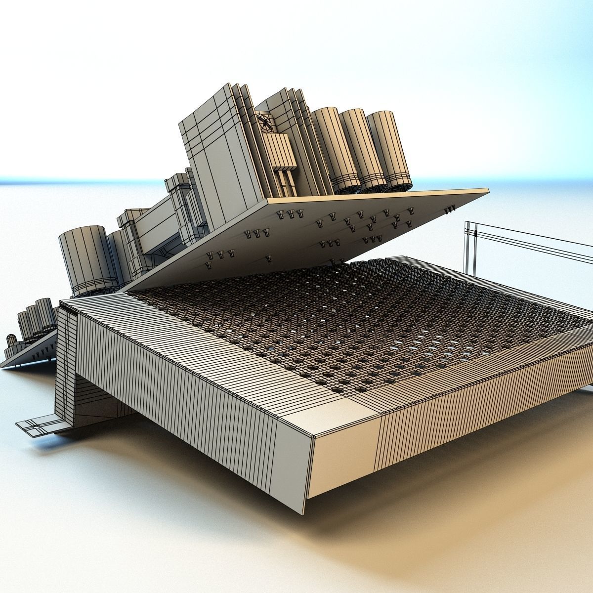 Power adapter LED 3D model_17