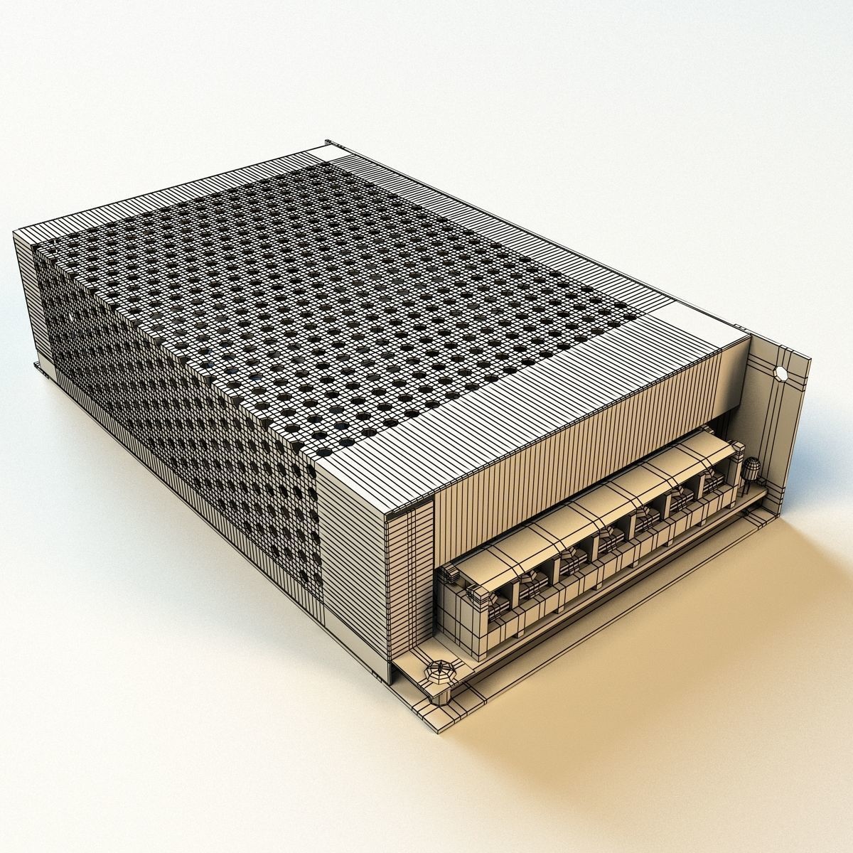 Power adapter LED 3D model_6