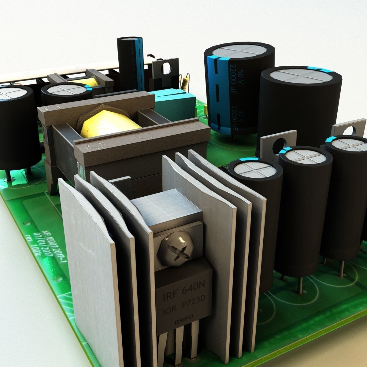 Power adapter LED 3D model_13