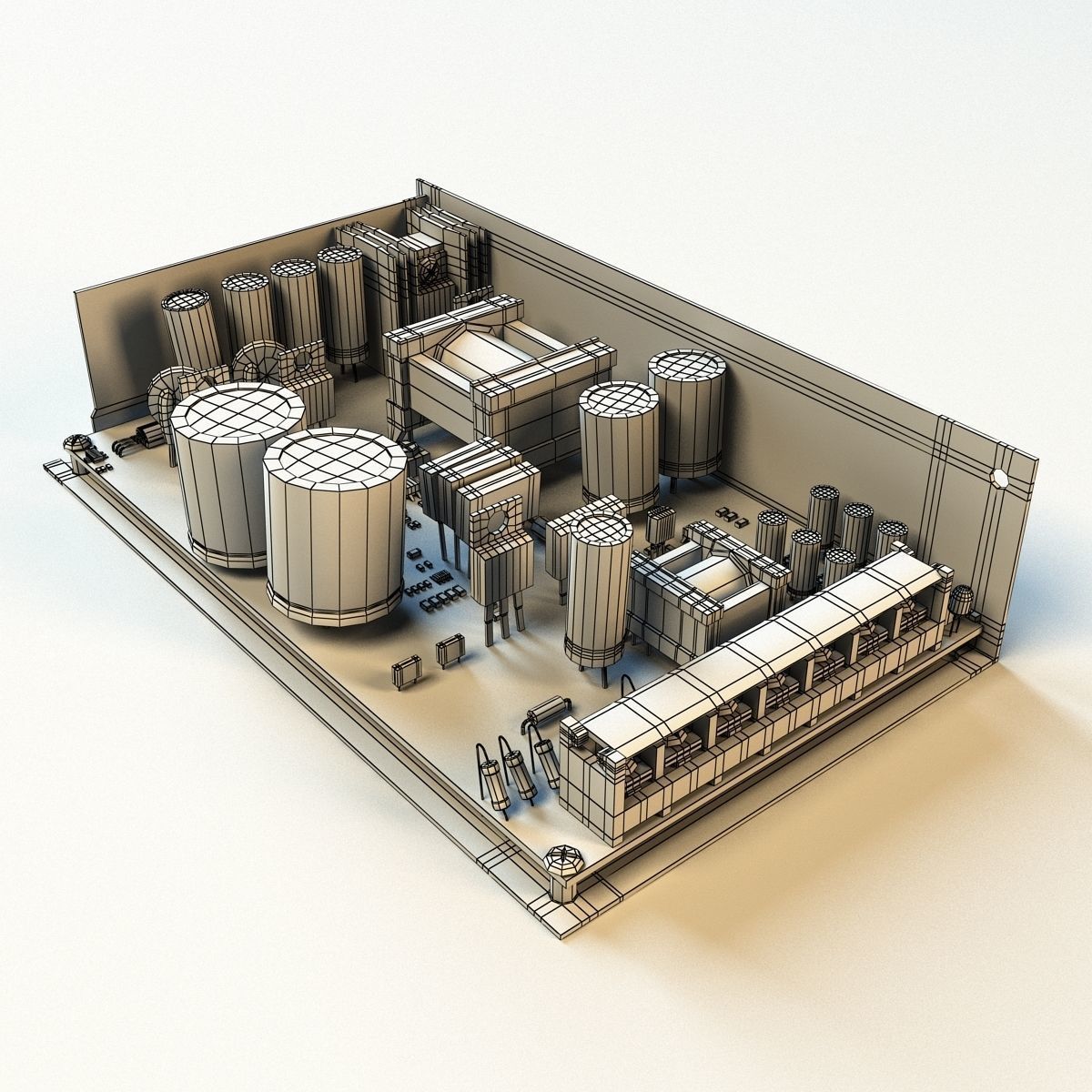Power adapter LED 3D model_5