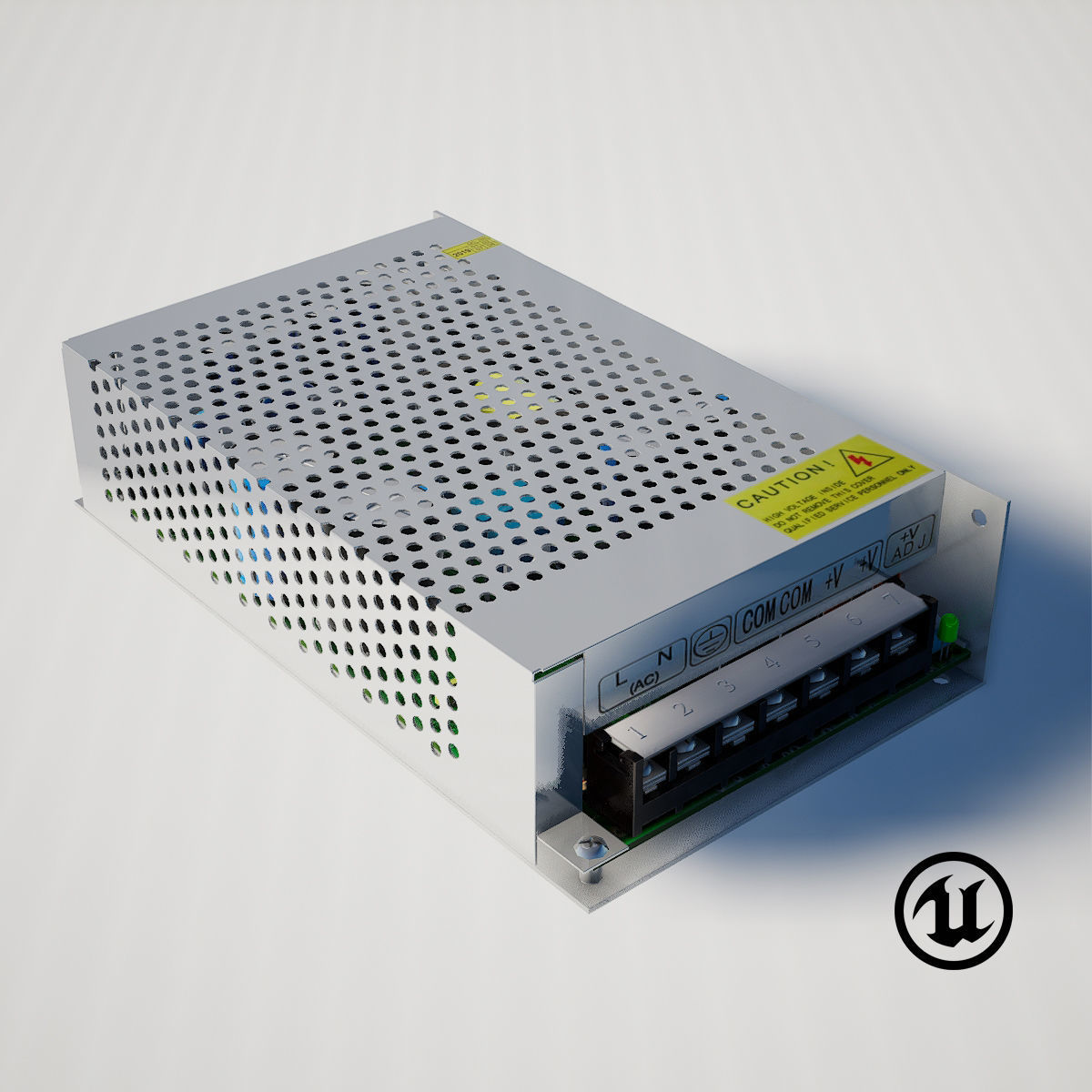 Power adapter LED 3D model_22