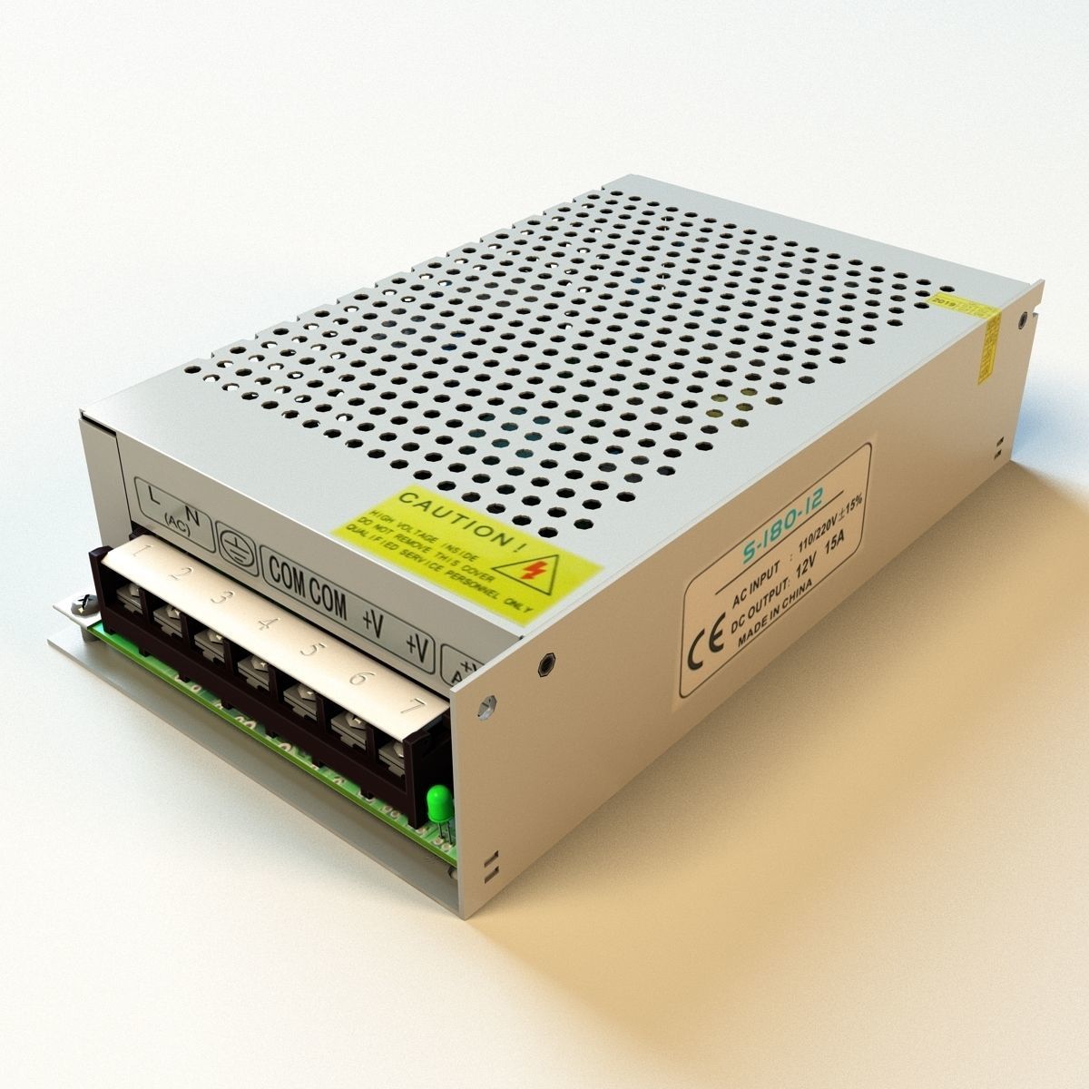 Power adapter LED 3D model_11