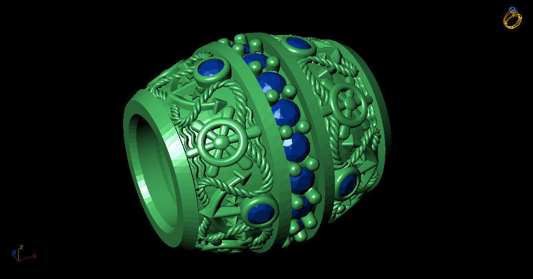 Diamond Bead 3D print model_1