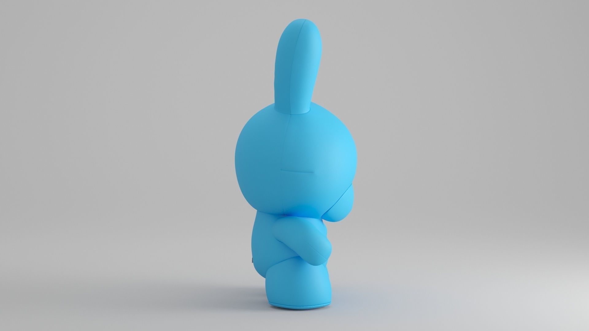 KIDROBOT 20 INCH DUNNY PLUSH - CYAN EDITION 3D model_14