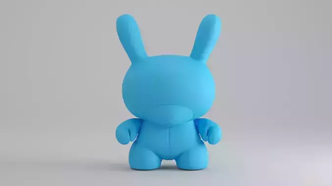 KIDROBOT 20 INCH DUNNY PLUSH - CYAN EDITION 3D model