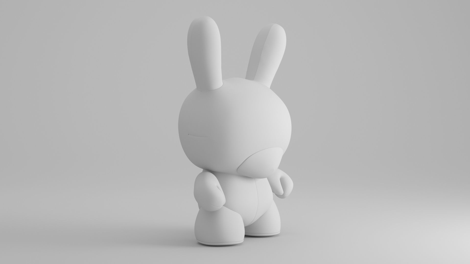 KIDROBOT 20 INCH DUNNY PLUSH - CYAN EDITION 3D model_8