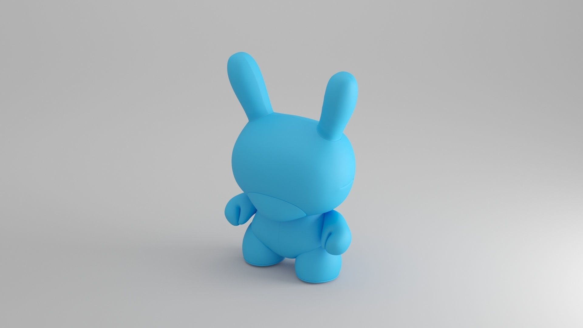 KIDROBOT 20 INCH DUNNY PLUSH - CYAN EDITION 3D model_2