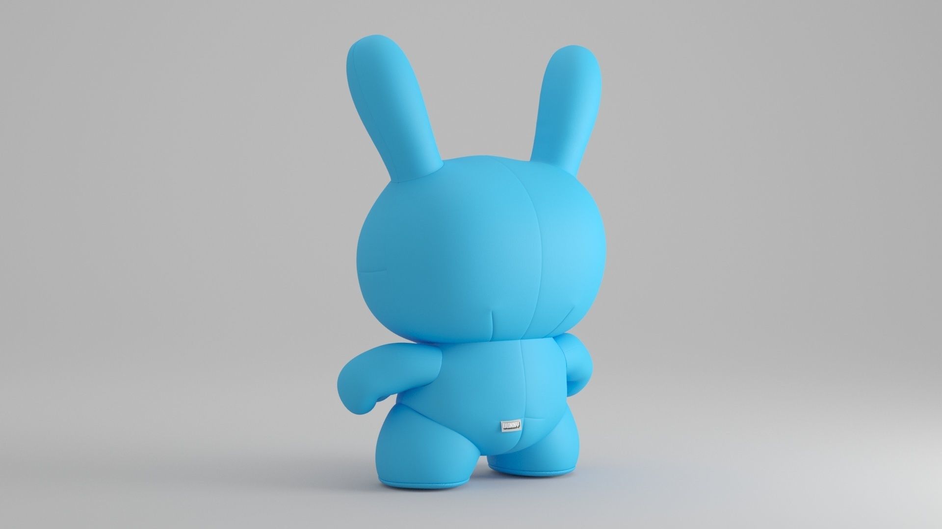 KIDROBOT 20 INCH DUNNY PLUSH - CYAN EDITION 3D model_12