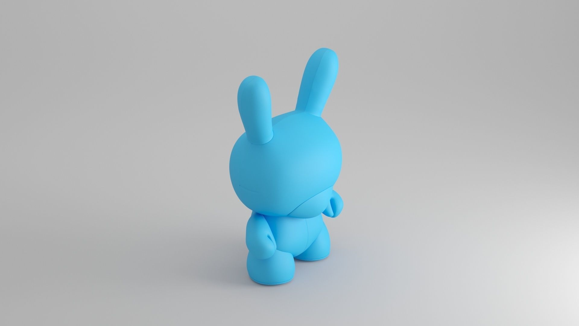 KIDROBOT 20 INCH DUNNY PLUSH - CYAN EDITION 3D model_17