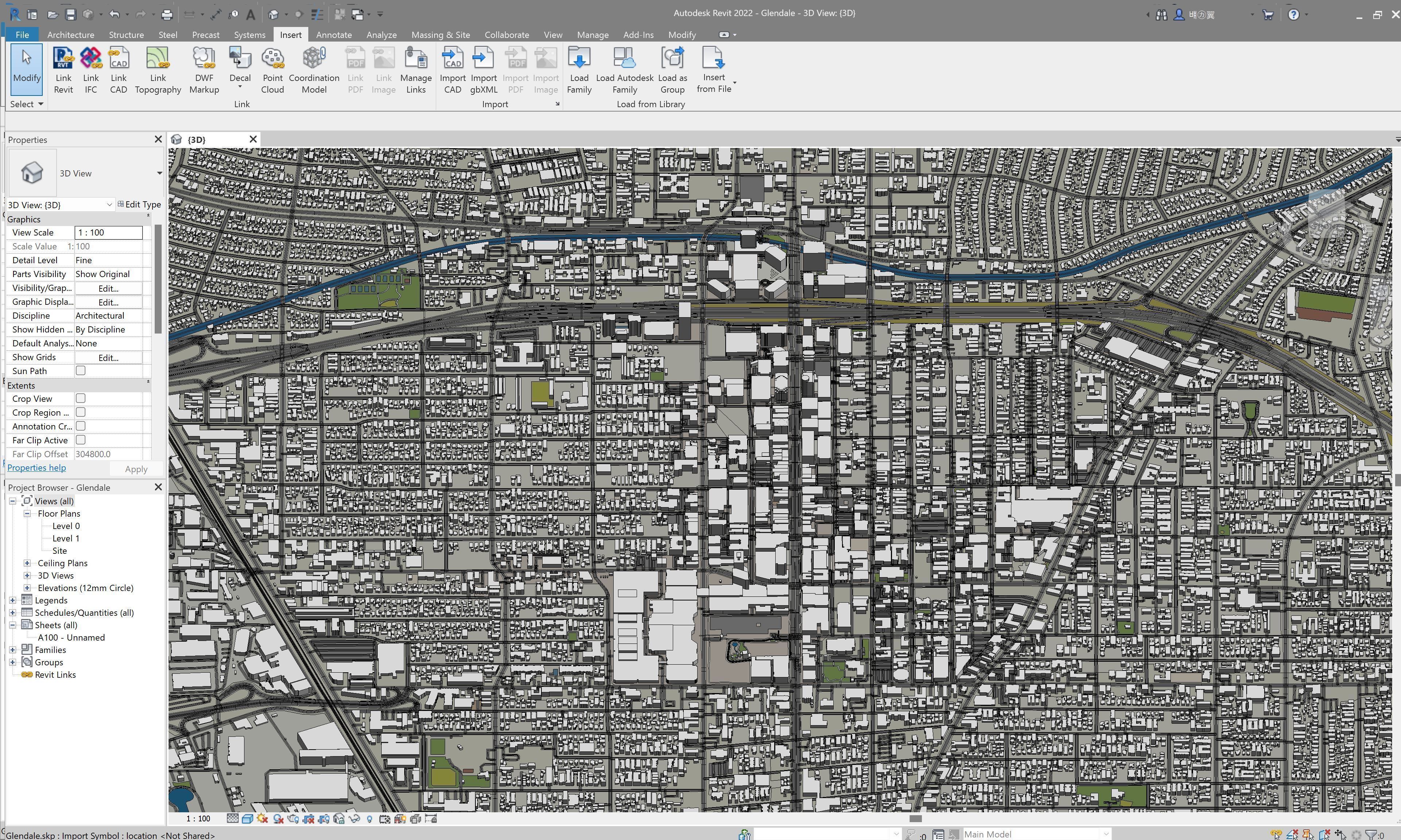 Glendale - 3D City Model Low-poly 3D model_14