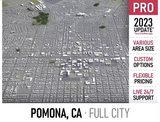 Pomona  Low-poly 3D model