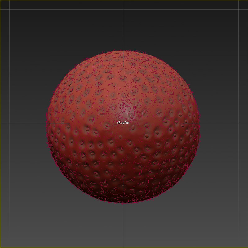 Strawberry close up of 3D model_4