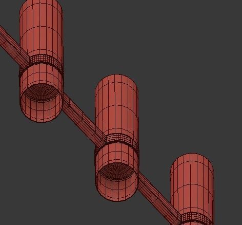 RAVELLE LINEAR CHANDELIER 3D model_3