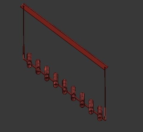 RAVELLE LINEAR CHANDELIER 3D model_9