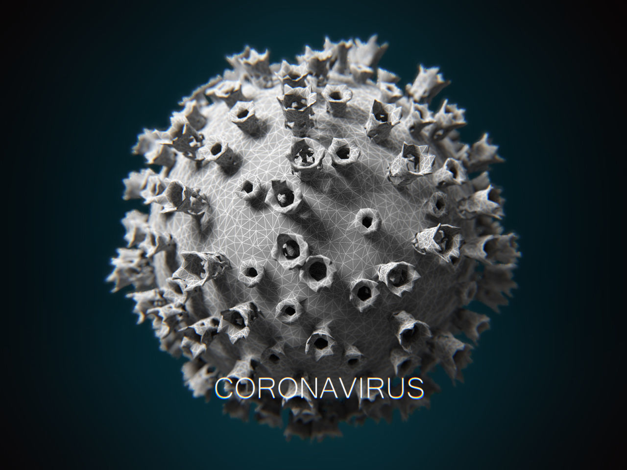 COVID-19 coronavirus PBR Low-poly 3D model_5