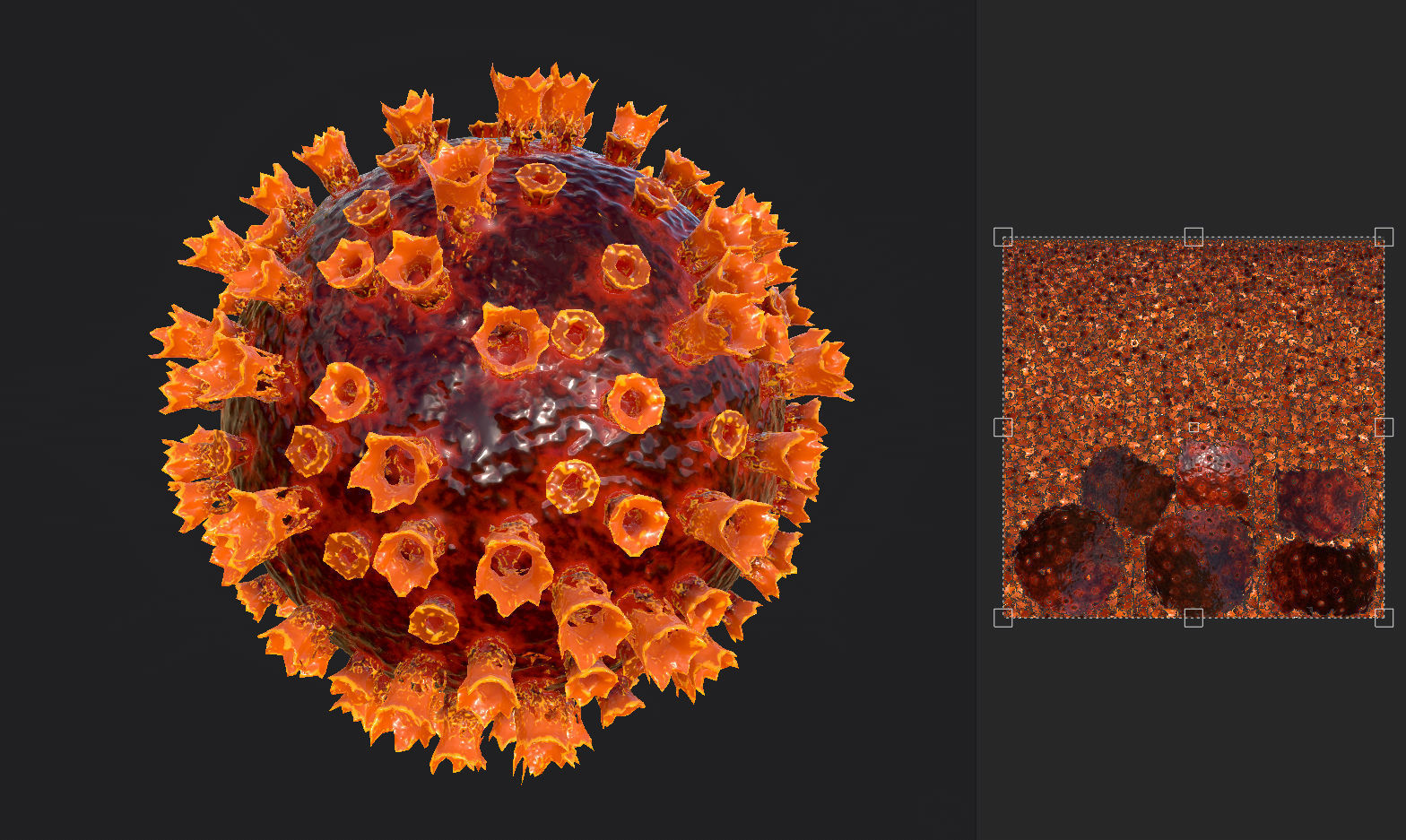 COVID-19 coronavirus PBR Low-poly 3D model_10