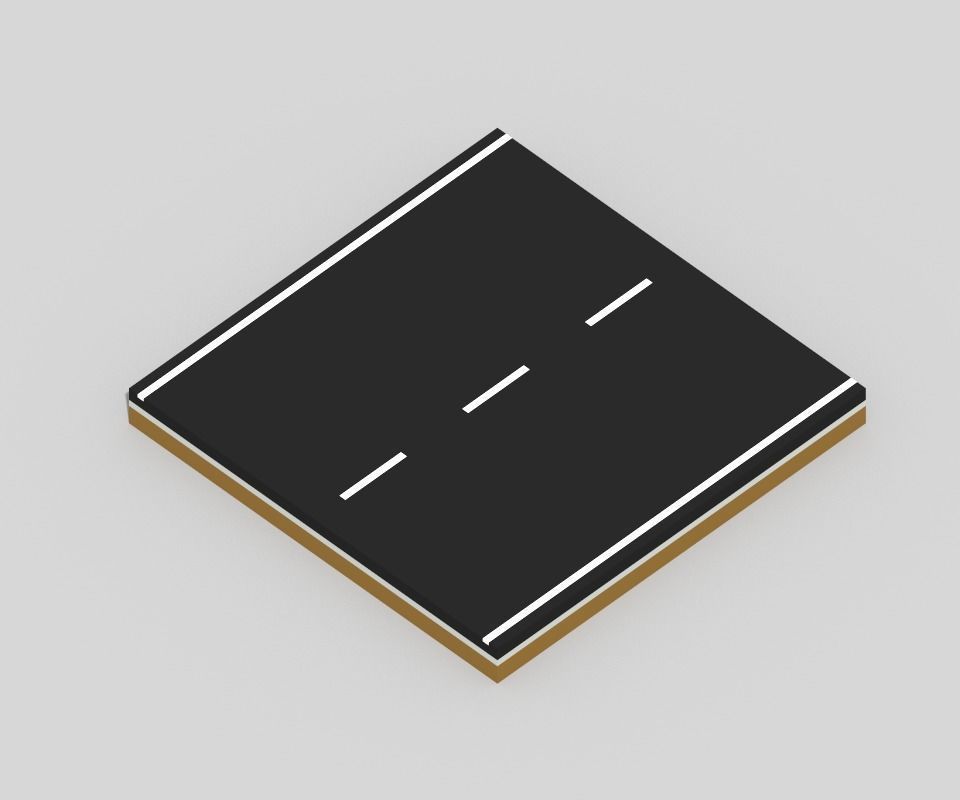 Voxel Road Sections And Signs Pack Low-poly 3D model_31