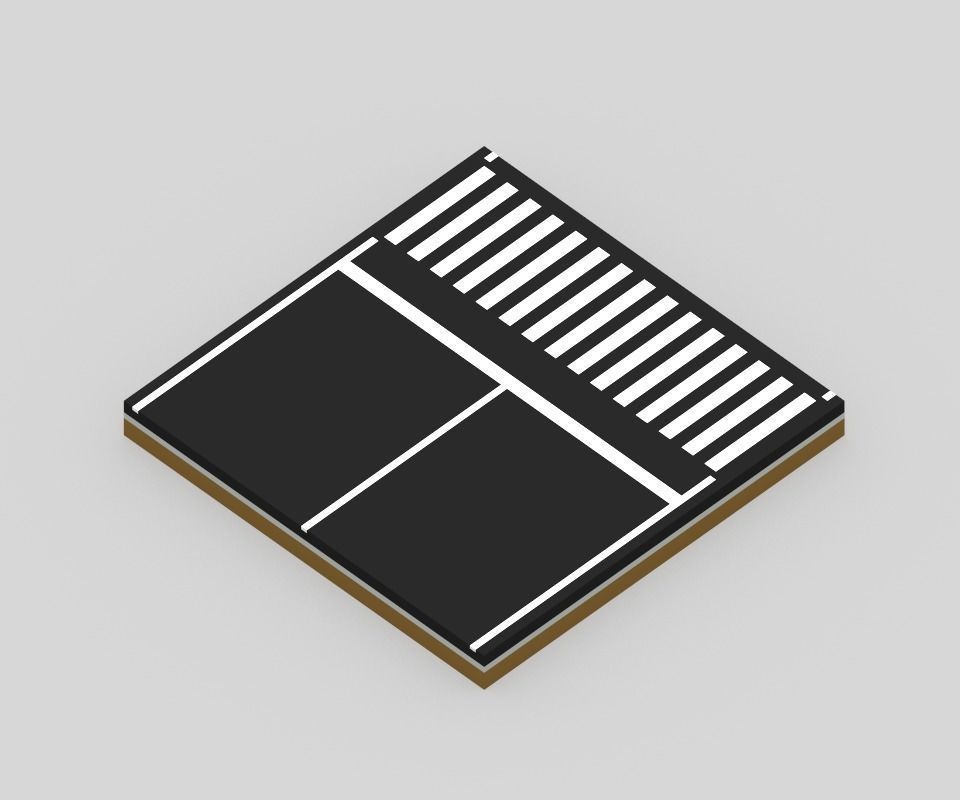 Voxel Road Sections And Signs Pack Low-poly 3D model_46