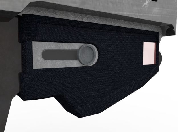 Machine Pistol Low-poly 3D model_9