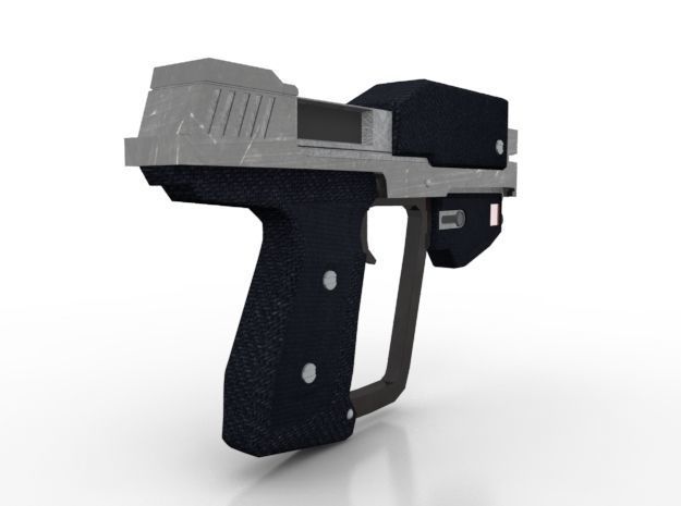 Machine Pistol Low-poly 3D model_5
