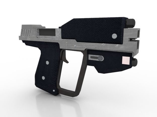 Machine Pistol Low-poly 3D model_3