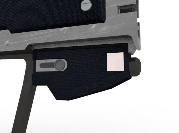 Machine Pistol Low-poly 3D model_6