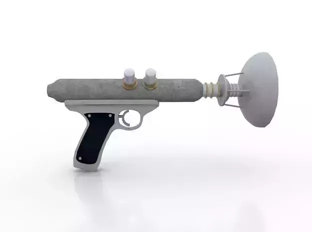 Gamma Gun Low-poly 3D model