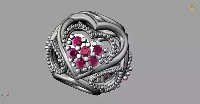 Diamond Valentine Bead