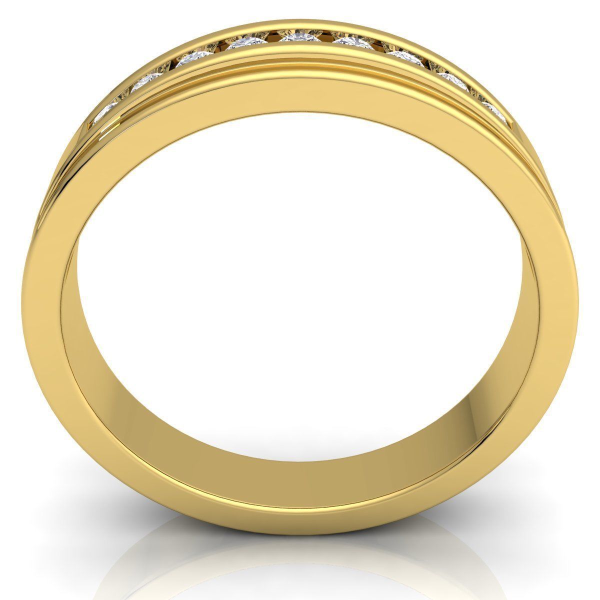 Diamond Ring 3D print model_3