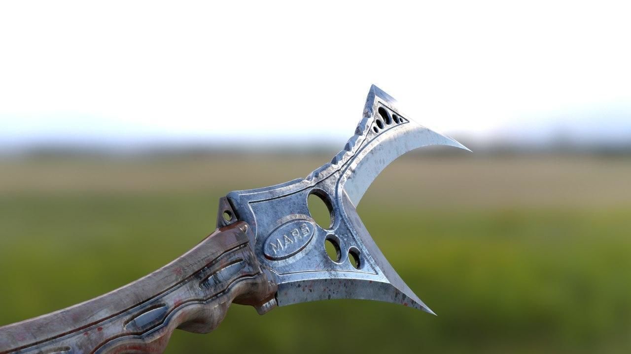 Knife from Mars Free 3D model_2