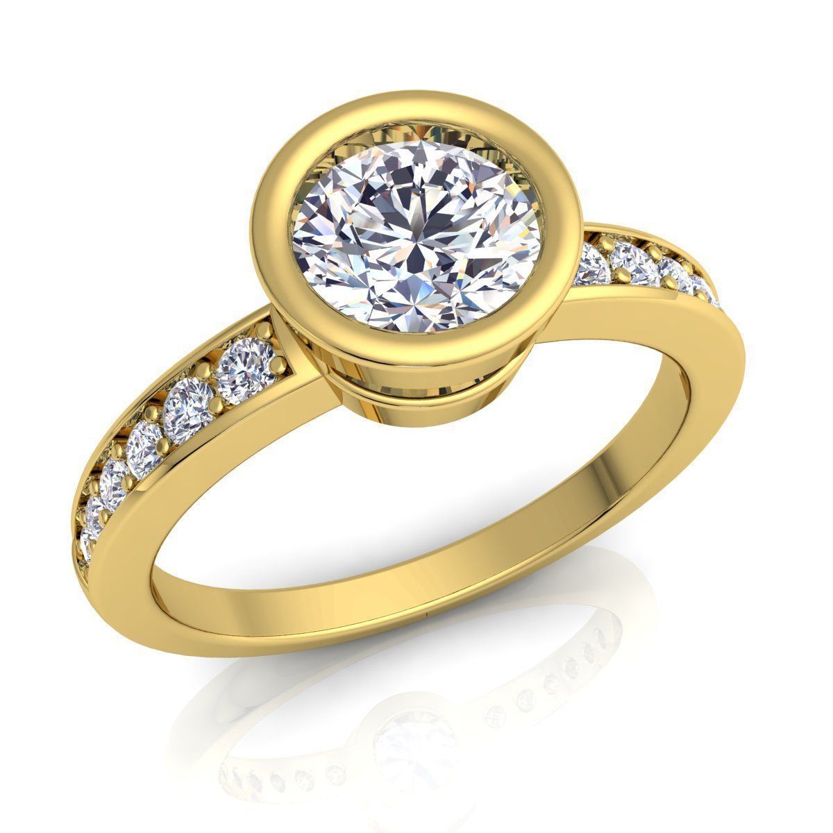 Diamond Ring 3D print model_1