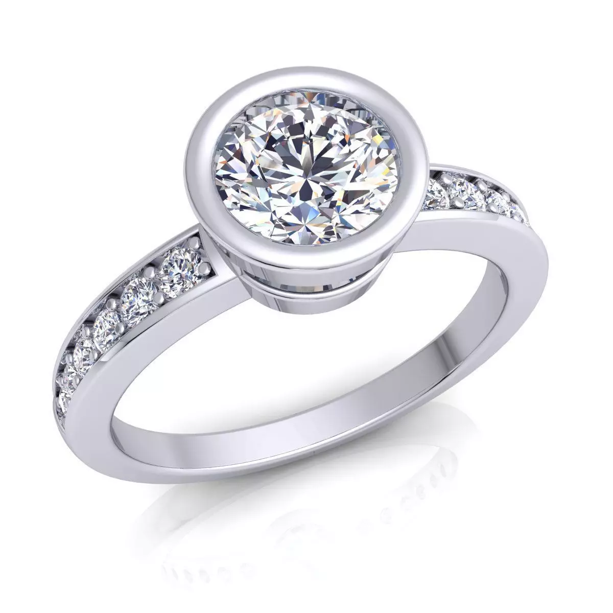 Diamond Ring 3D print model_0